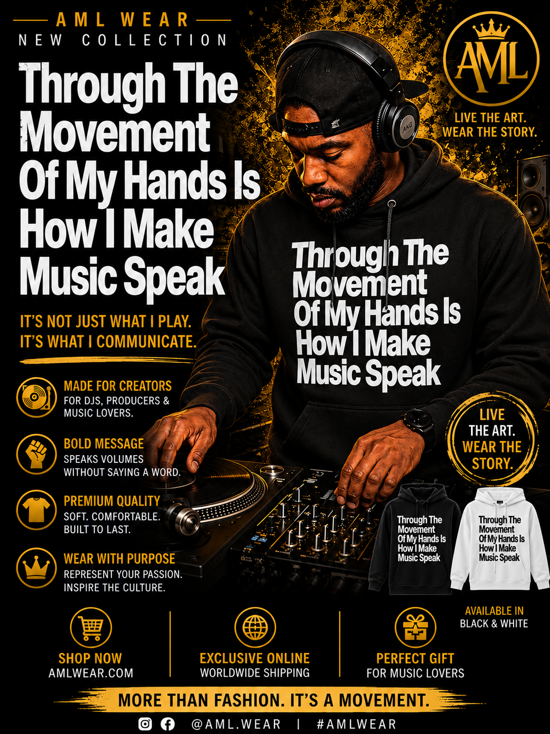 Through The Movement Of My Hands Is How I Make Music Speak.