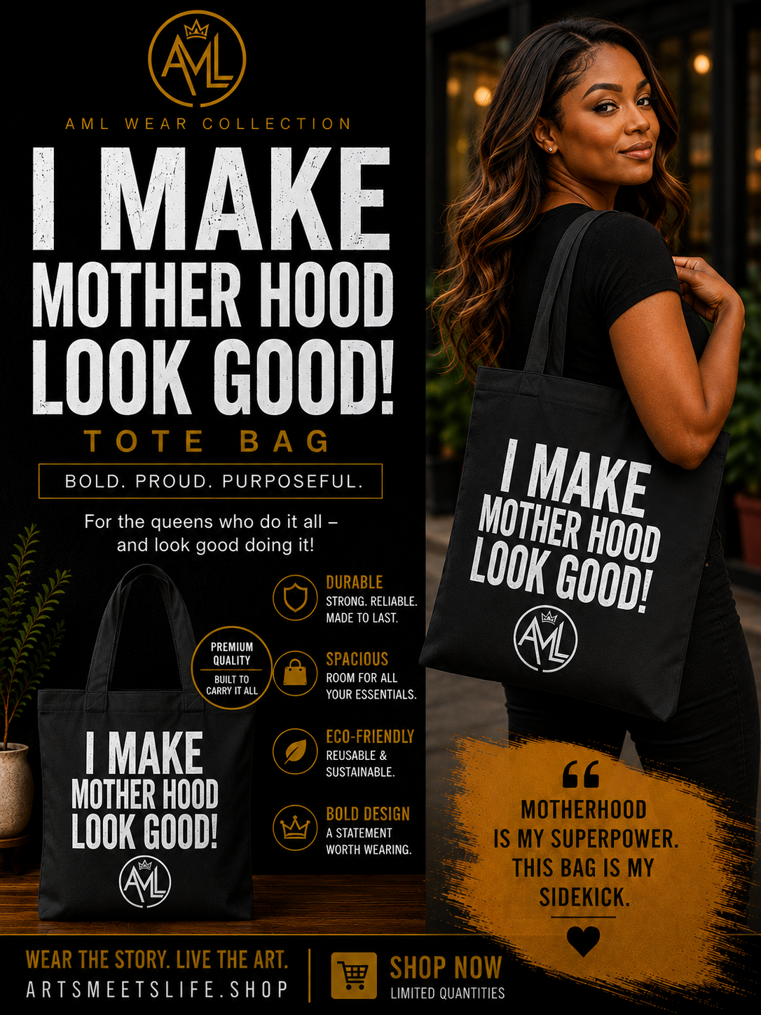 I Make Motherhood Look Good Tote Bag