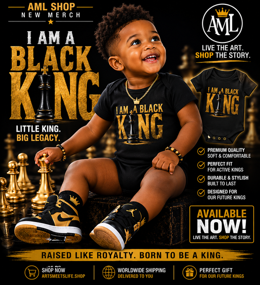 I Am A Black King Bodysuit