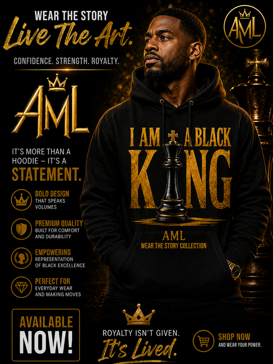 I Am A Black King Hooded Sweatshirt