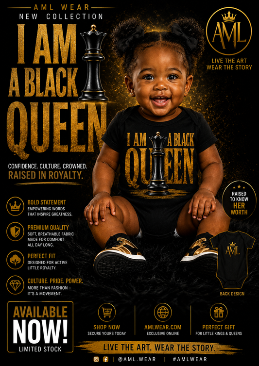 I Am A Black Queen Baby Body Suit