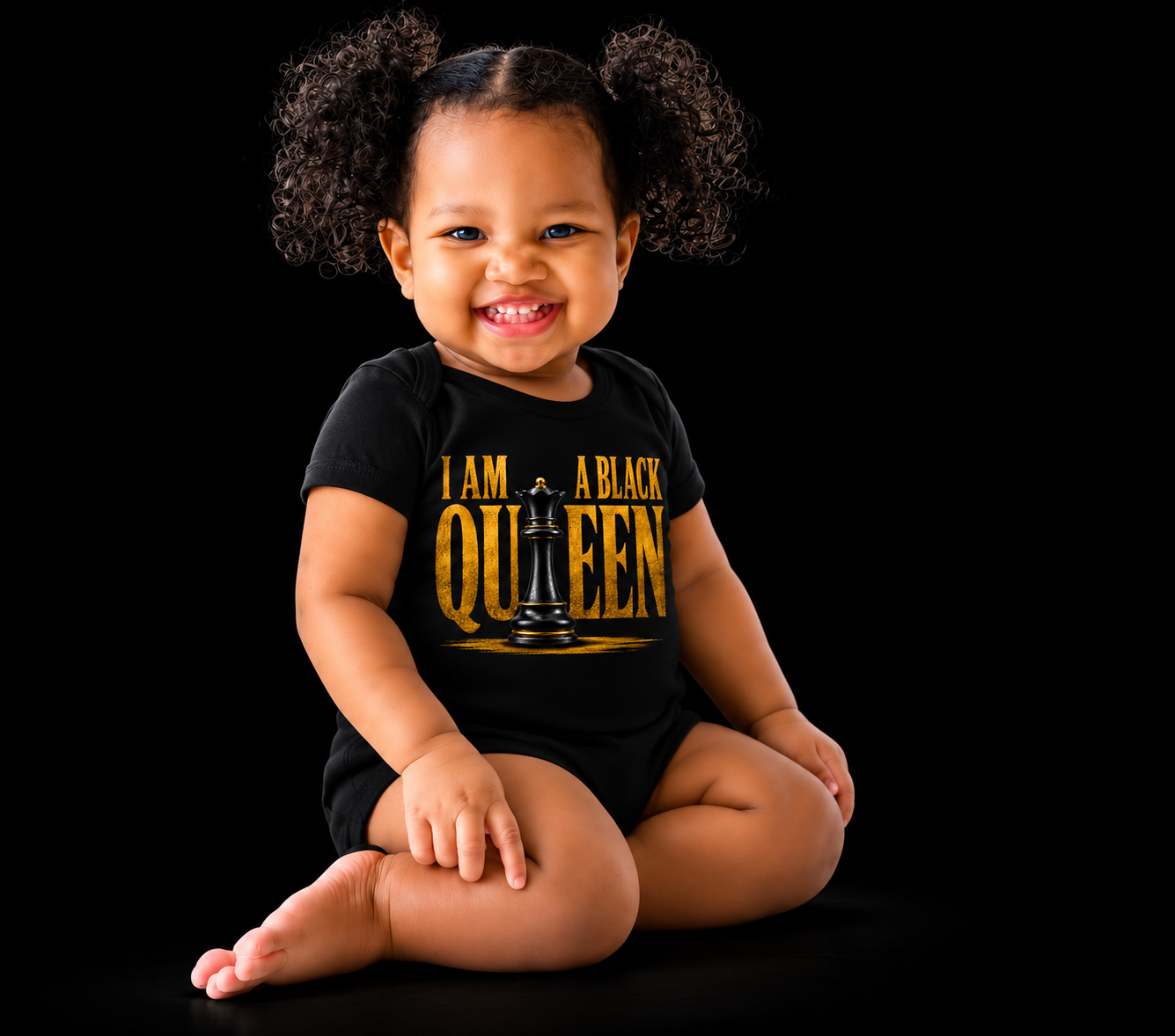 I Am A Black Queen Baby Body Suit