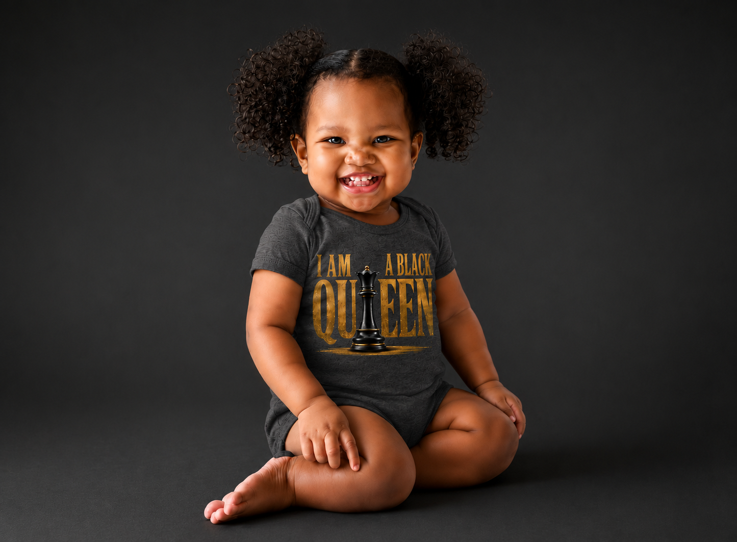 I Am A Black Queen Baby Body Suit