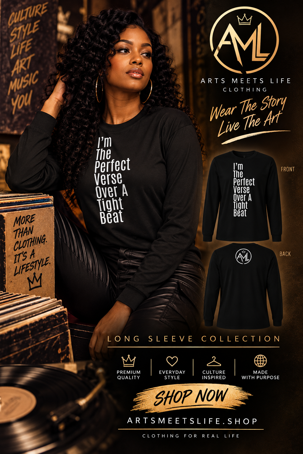 I'm The Perfect Verse Over A Tight Beat Long Sleeve Shirt