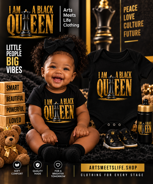 I Am A Black Queen Infant Bodysuit