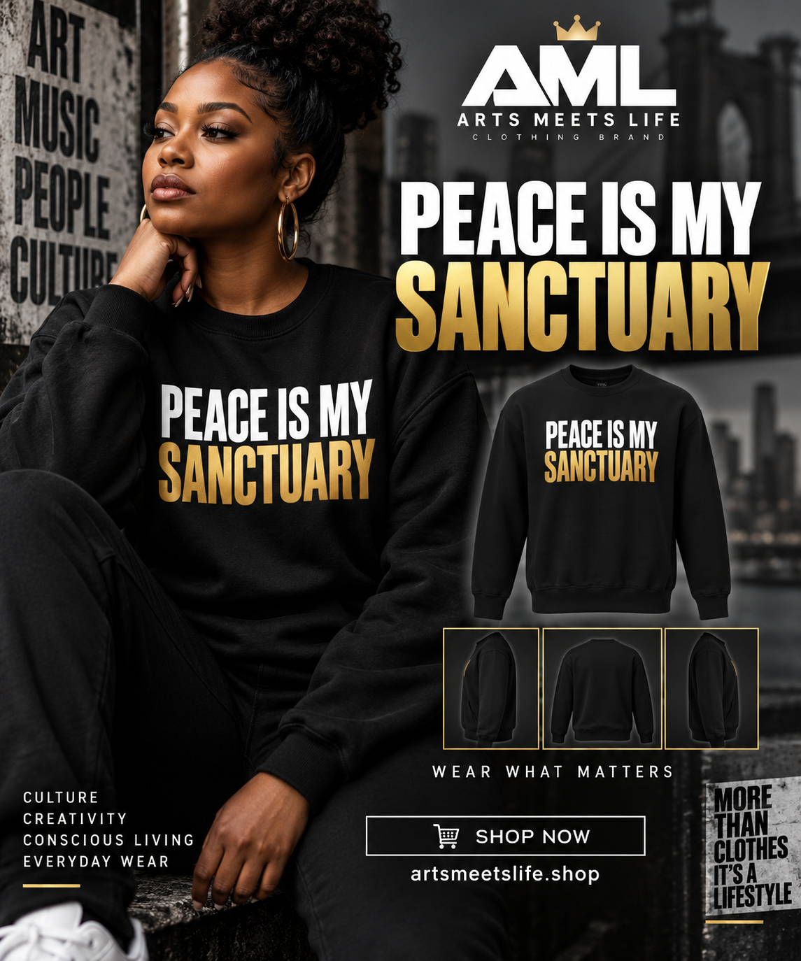 Peace Is My Sanctuary Sweatshirt