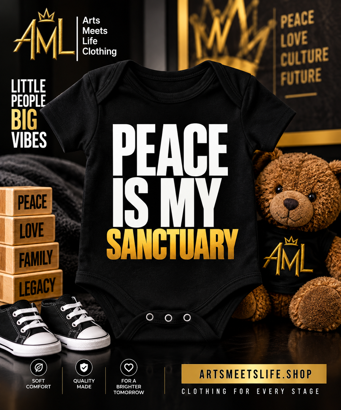 Peace Is My Sanctuary Infant Bodysuit