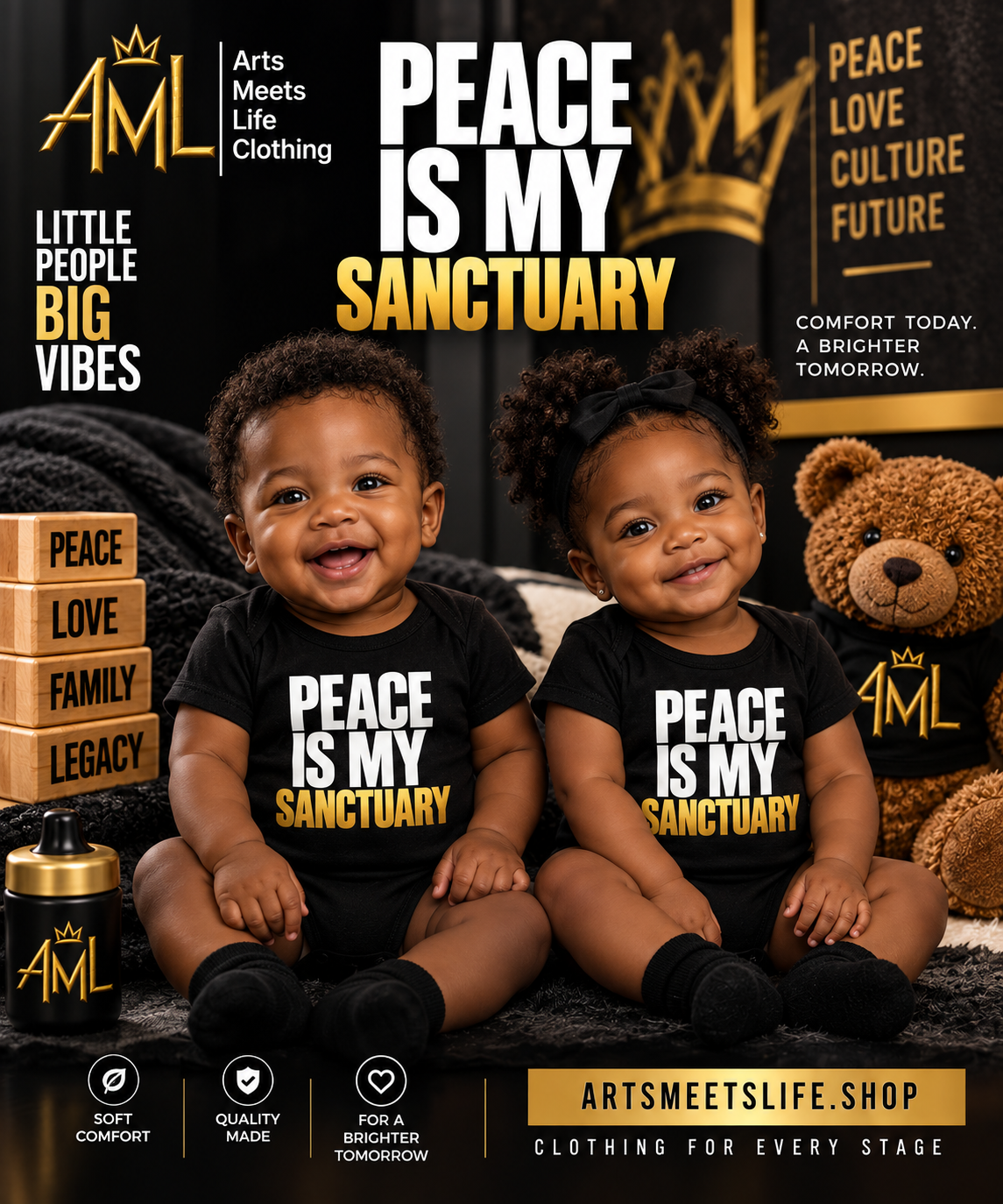 Peace Is My Sanctuary Infant Bodysuit