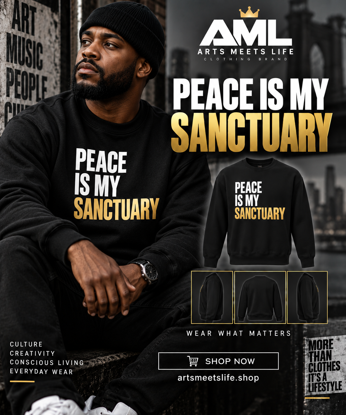 Peace Is My Sanctuary Sweatshirt